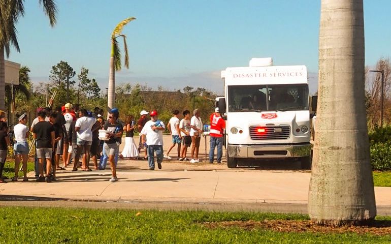 Floods of People from Flooded Streets: The Salvation Army in Ft. Myers Florida 