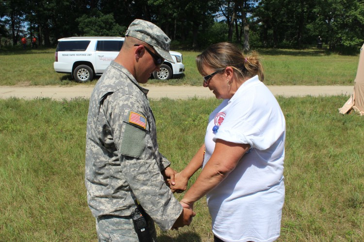 Chaplains With The Salvation Army and National Guard Learn From Each Other at PATRIOT Exercise