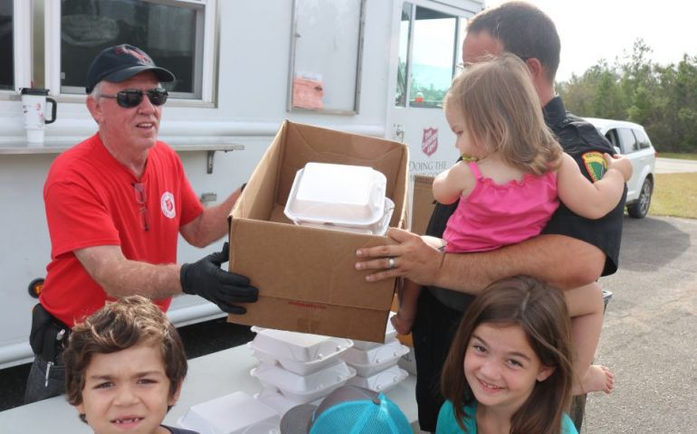 The Salvation Army Gives Father of Four First Hot Meal in Days in Alford, FL