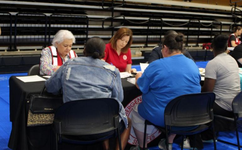 Salvation Army Employees Share Experiences  with Flood Survivors at the MARC