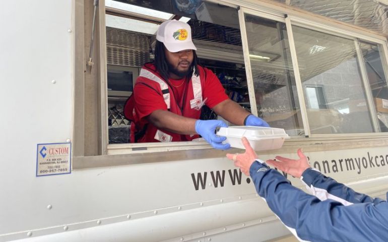 The Salvation Army of Central Arkansas is Providing Warm Meals to Storm Survivors at City Center in Little Rock
