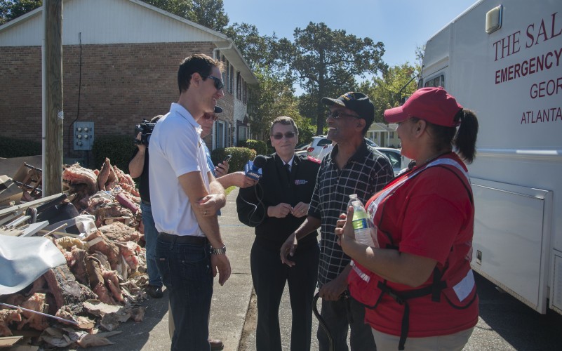 NASCAR's Joey Logano and Jordan Anderson Visit Salvation Army in SC