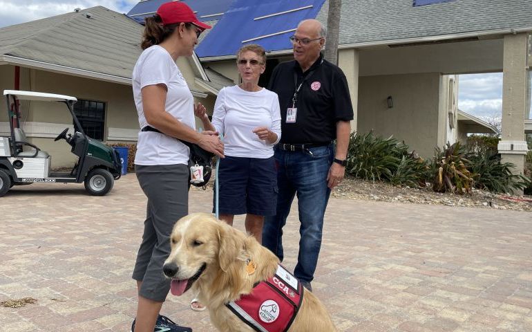 Canines 4 Christ Therapy Dogs Bring Emotional Support to Hurricane Ian Survivors and Disaster Workers