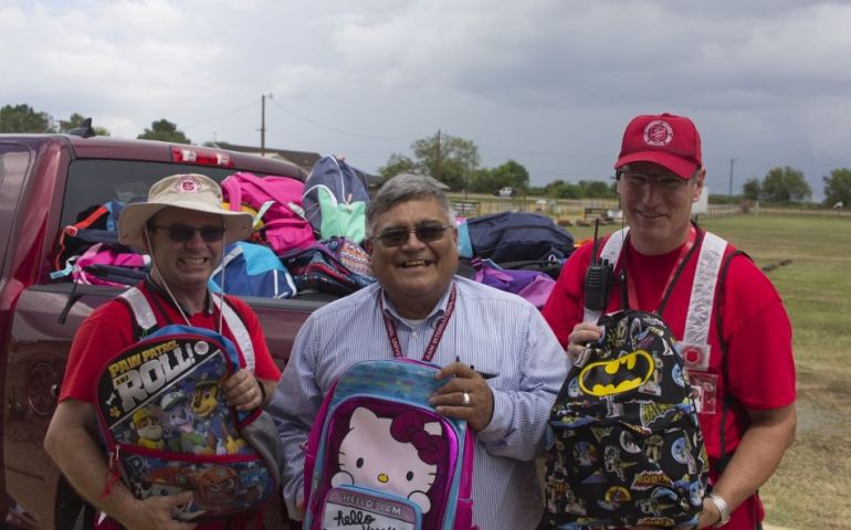 A "Miracle" Means New Backpacks For Students in Victoria, Texas