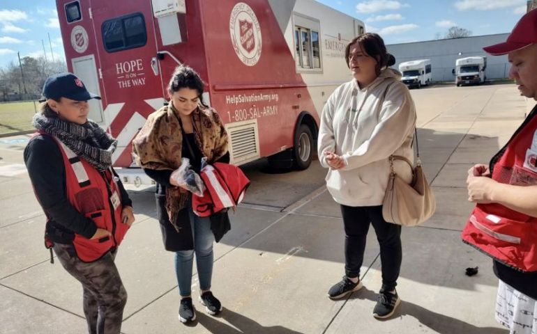 The Salvation Army Provides Support Amidst Chaos After Tornado in Houston