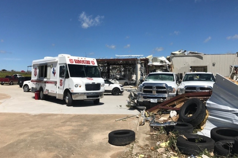 Salvation Army Disaster Teams Respond to Tornadoes in Van Zandt County, Texas