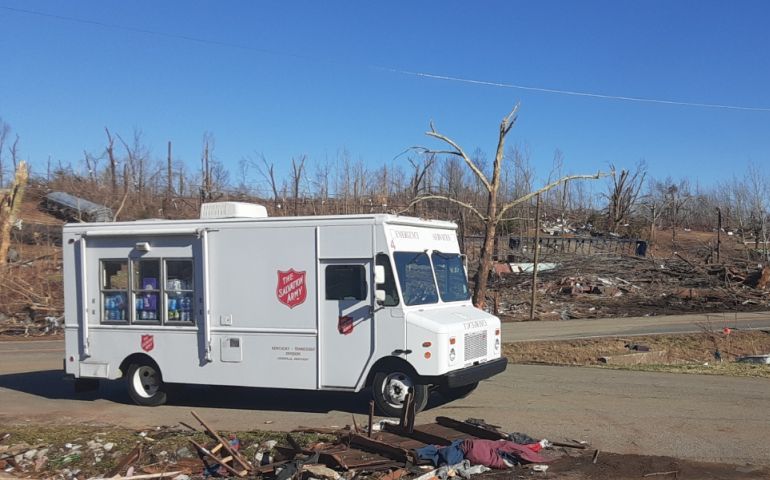 Salvation Army Providing Support to Tornado Survivors in Dawson Springs and Earlington, Kentucky 
