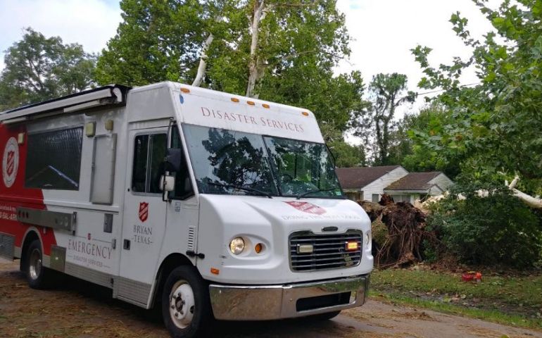 Salvation Army Providing Meals and Food Boxes in Brazoria County after Hurricane Nicholas