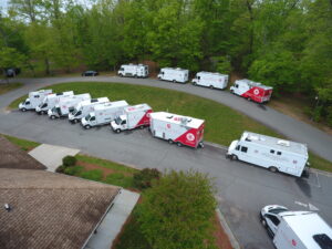 The Salvation Army of the Carolinas mobile feeding units.