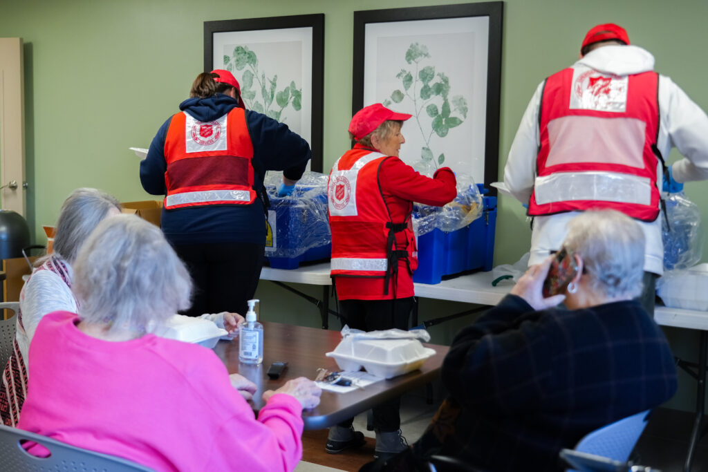 Salvation Army Provides Meals at Senior Apartments