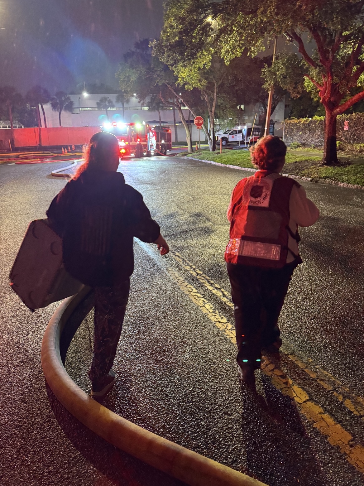 Volunteers Respond to Campus Fire