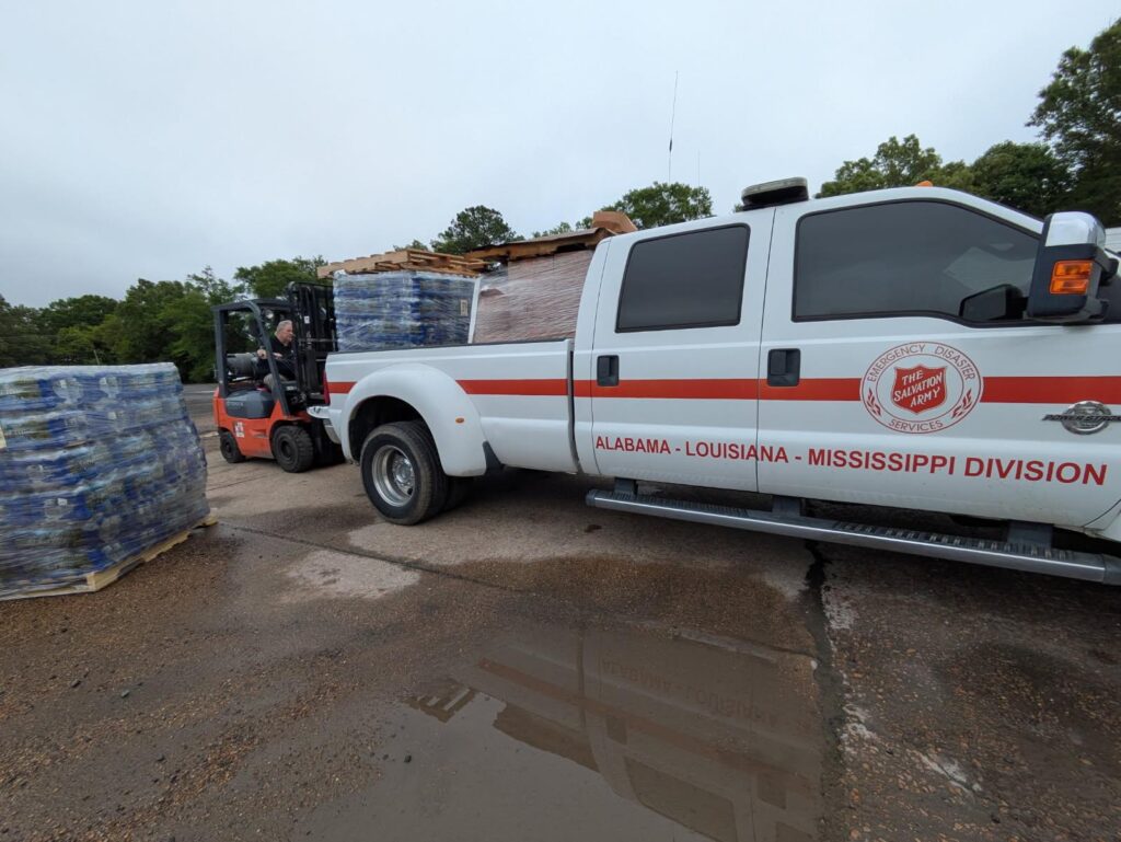 The Salvation Army Loads Up Supplies for First Responders, Heads to Assess Community Needs Following Mississippi Tornado Outbreak
